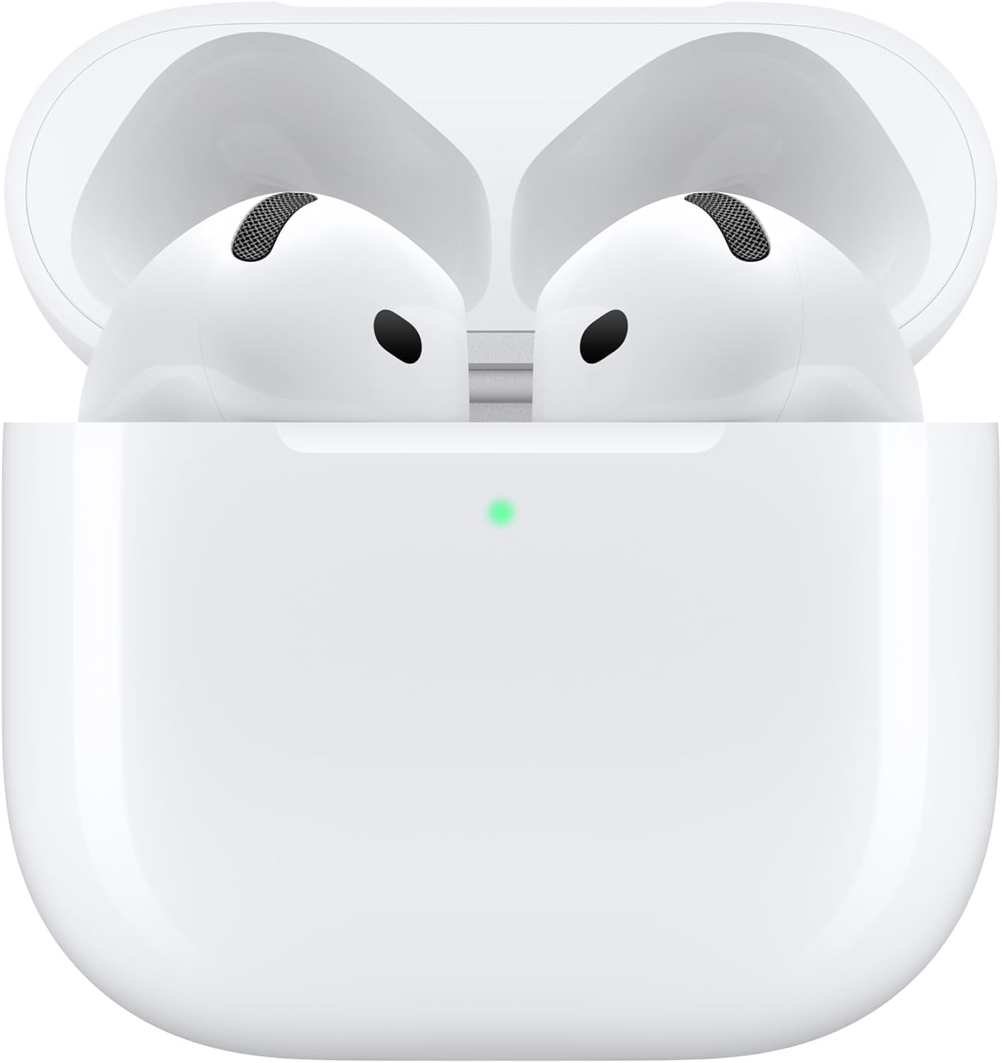 Apple AirPods 4 Wireless Earbuds, Bluetooth Headphones, Personalized Spatial Audio, Sweat- and Water-Resistant, USB-C Charging Case, H2 Chip, Up to 30 Hours of Battery Life