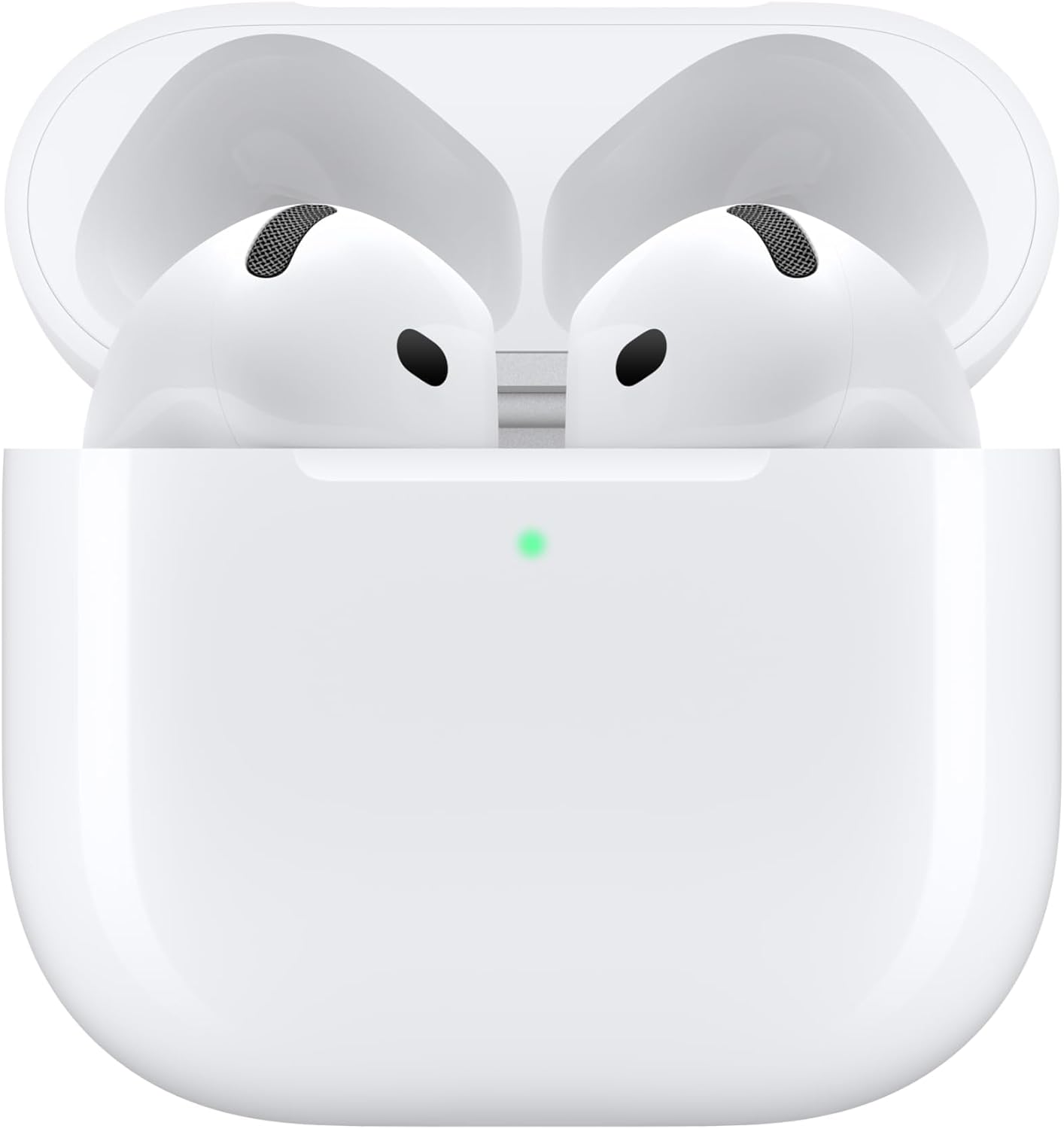 Apple AirPods 4 Wireless Earbuds, Bluetooth Headphones, Personalized Spatial Audio, Sweat- and Water-Resistant, USB-C Charging Case, H2 Chip, Up to 30 Hours of Battery Life