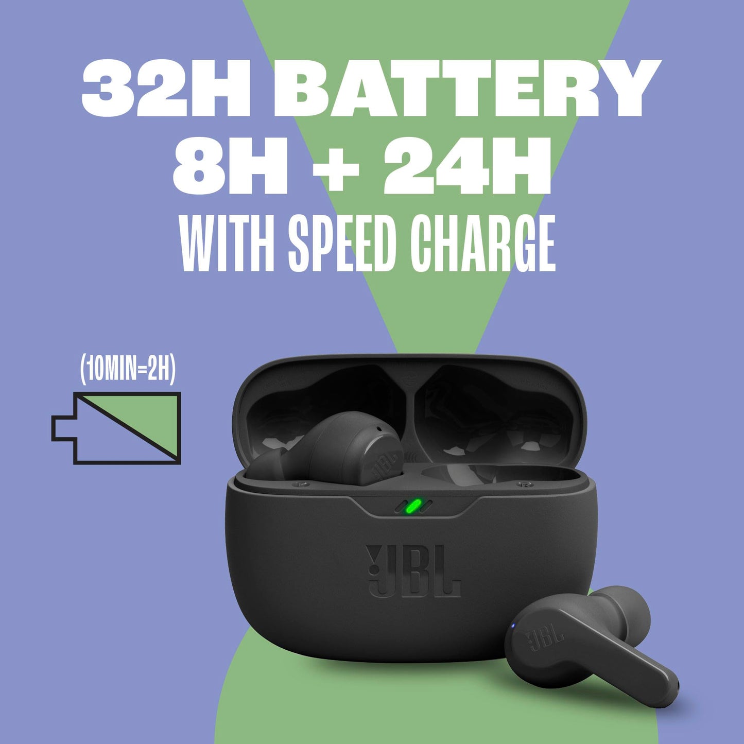 JBL Vibe Beam 2 - True Wireless Noise Cancelling Earbuds - Black