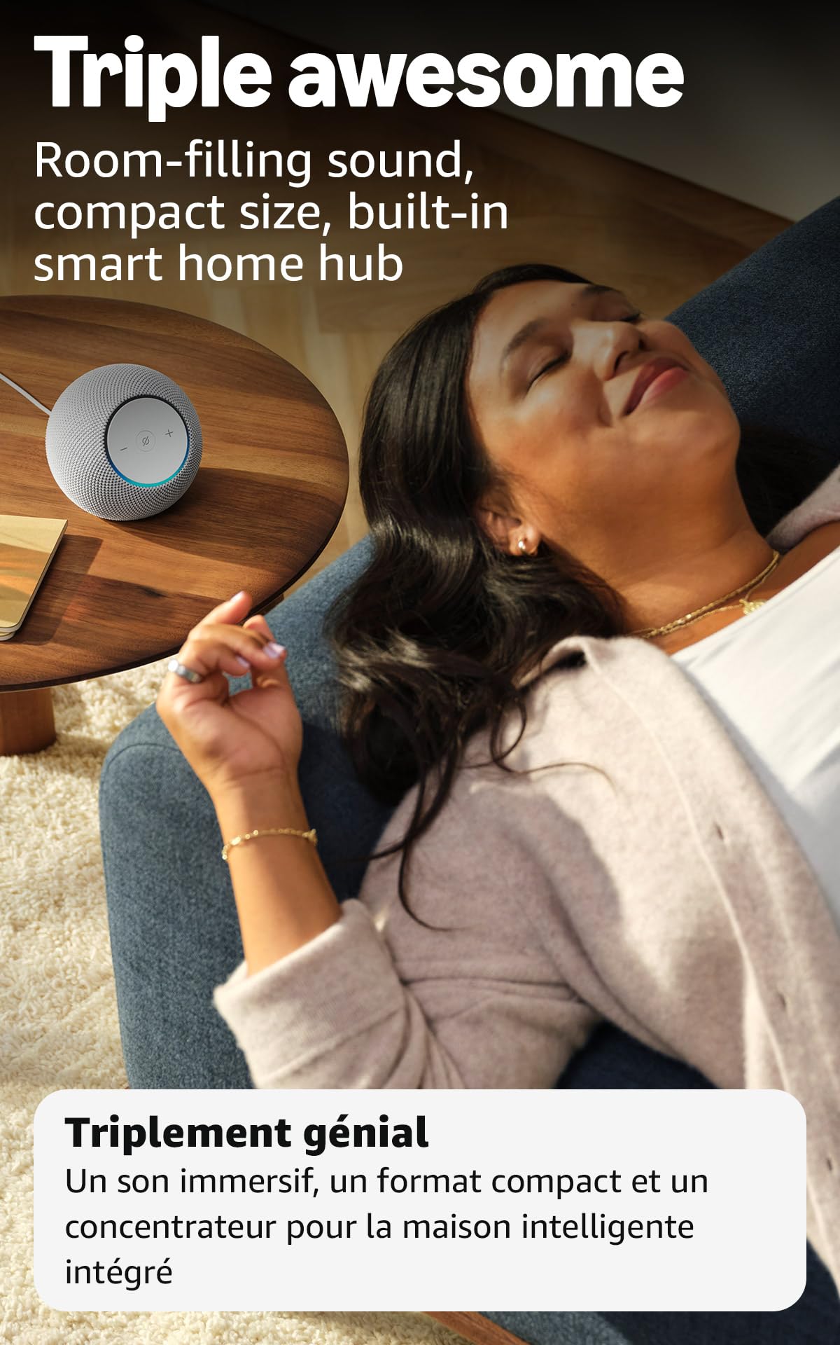 Amazon Echo Dot Max (newest model), Alexa speaker with room-filling sound and nearly 3x bass, Great for living rooms and medium-sized spaces, Designed for Alexa+, Graphite
