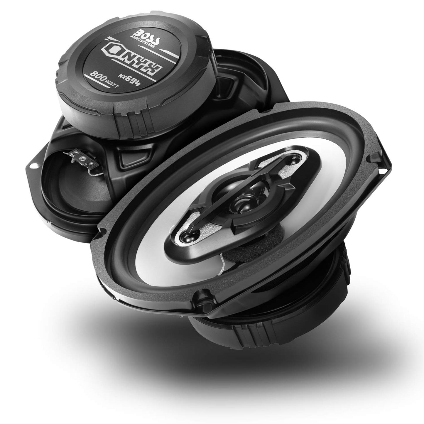 BOSS Audio Systems NX694 6 x 9 Inch Car Door Speakers - 800 Watts (per Pair), Coaxial, 4 Way, Full Range 4 Ohms, Sold in Pairs, Bocinas para Carro