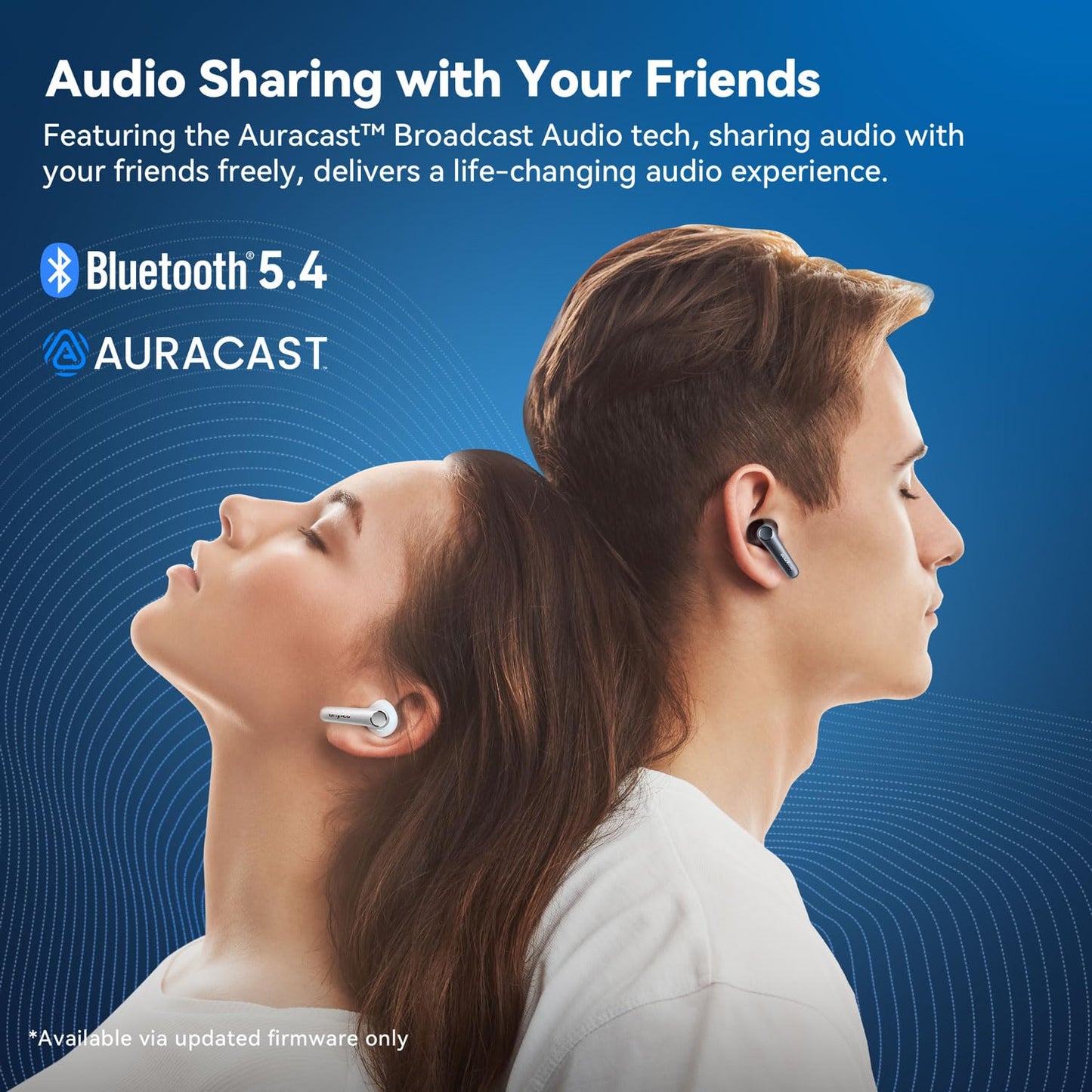 EarFun Air Pro 4 Adaptive Noise Cancelling Wireless Earbuds Bluetooth | Qualcomm Snapdragon Sound,aptX™ Lossless,6 Mics AI cVc 8.0 Call,LDAC Hi-Res Audio, 52H Playtime,BT5.4,in-Ear Detection